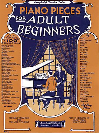 PIANO PIECES FOR THE ADULT BEGINNER Hal Leonard Corporation Music Books for sale canada