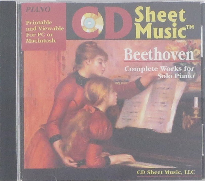 Piano Sheet Music CD, Beethoven CD Sheet Music CD for sale canada