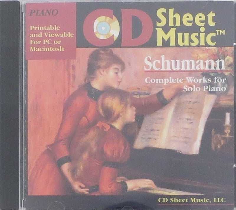 Piano Sheet Music CD, Schumann CD Sheet Music CD for sale canada