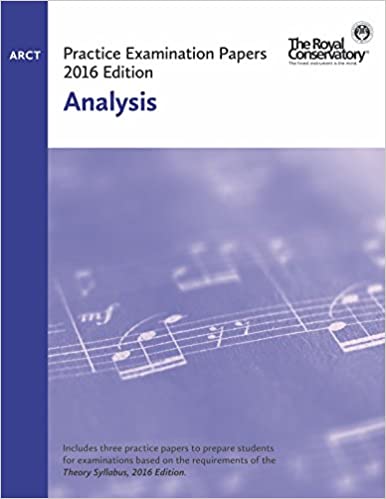 Practice Examination Papers 2016 Edition: ARCT Analysis Frederick Harris Music Music Books for sale canada