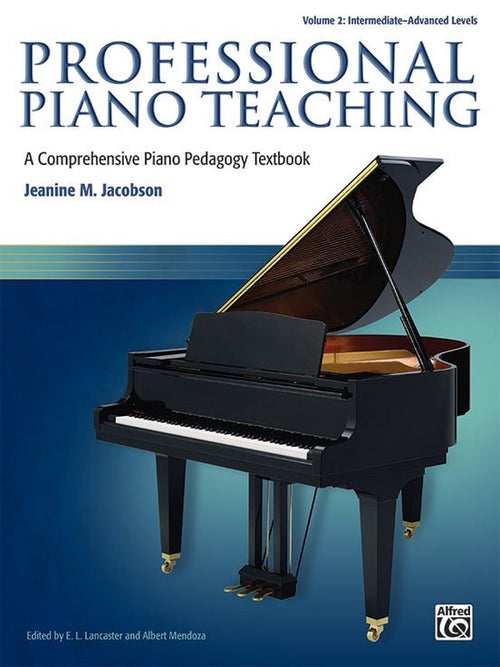 Professional Piano Teaching, Volume 2 Alfred Music Publishing Music Books for sale canada
