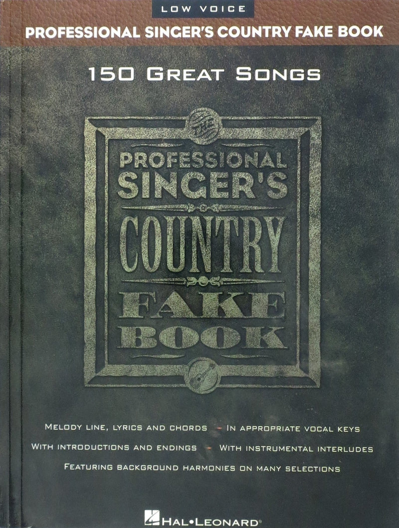 Professional Singer's Country Fake Book Hal Leonard Corporation Music Books for sale canada
