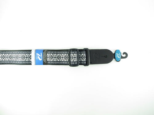 Profile 620 Series 2” Jacquered Weave Nylon Guitar Straps Black & White Edging Profile Guitar Accessories for sale canada