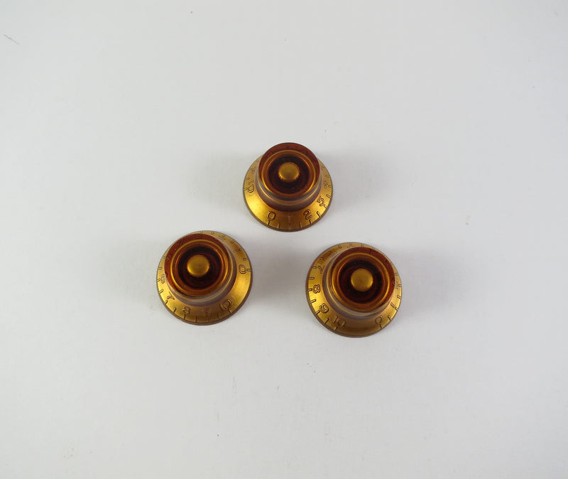 Profile Amber Plastic Tophat Knob For Knurled Shaft Profile Guitar Accessories for sale canada