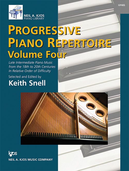 Progressive Piano Repertoire Volume Four Kjos (Neil A.) Music Co ,U.S. Music Books for sale canada
