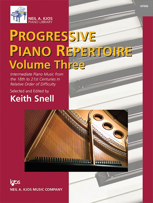 Progressive Piano Repertoire, Volume Three Kjos (Neil A.) Music Co ,U.S. Music Books for sale canada