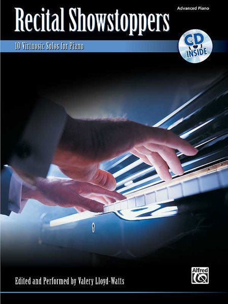 Recital Showstoppers 10 Virtuosic Solos for Piano (Book & CD) Default Alfred Music Publishing Music Books for sale canada