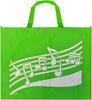 Reusable Music Note Tote Bag Green Aim Gifts Accessories for sale canada