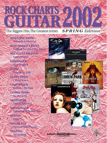 Rock Charts Guitar 2002: Spring Edition Default Alfred Music Publishing Music Books for sale canada