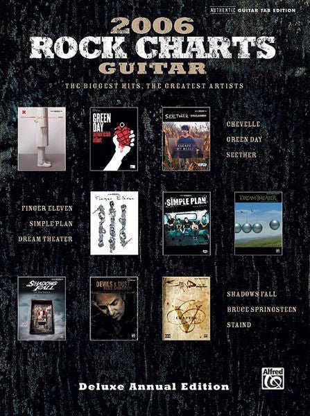 Rock Charts Guitar 2006: Deluxe Annual Edition Default Alfred Music Publishing Music Books for sale canada