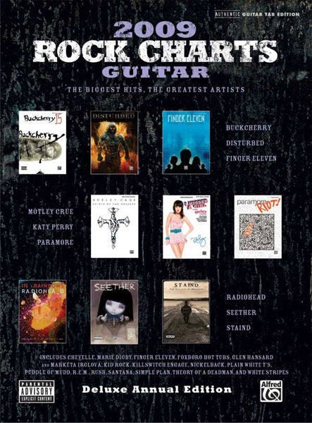 Rock Charts Guitar 2009: Deluxe Annual Edition Default Alfred Music Publishing Music Books for sale canada