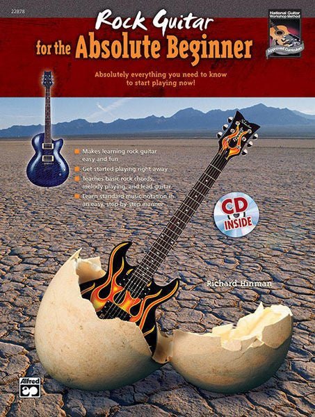 Rock Guitar for the Absolute Beginner (Book & CD) Default Alfred Music Publishing Music Books for sale canada