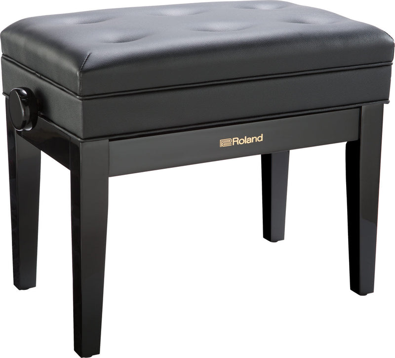 Roland RPB-400BK Piano Bench with Adjustable Vinyl Seat, Satin Black Roland Piano Accessories for sale canada