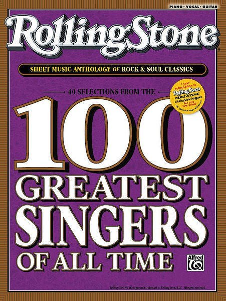 Rolling Stone Sheet Music Anthology of Rock & Soul Classics 40 Selections from the Rolling Stone, 100 Greatest Singers of All Time Default Alfred Music Publishing Music Books for sale canada