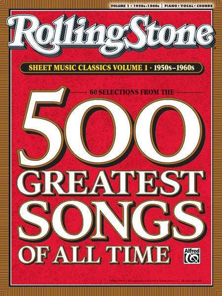 Rolling Stone Sheet Music Classics, Volume 1: 1950s-1960s Default Alfred Music Publishing Music Books for sale canada