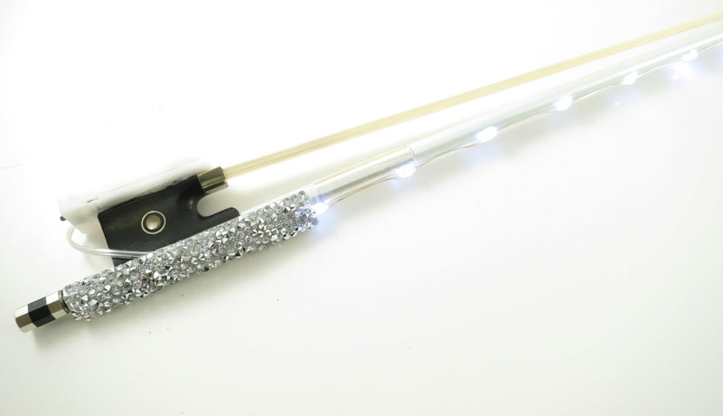 Rozanna's Violins Glow Bow Angel White Carbon Fiber Violin Bow Rozanna's Violins Violin for sale canada
