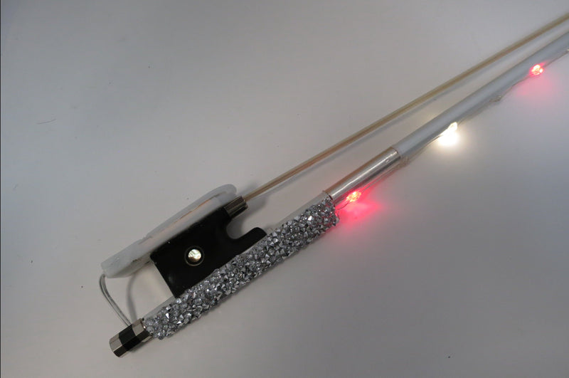 Rozanna's Violins Glow Bow Multi Color White Carbon Fiber Violin Bow Rozanna's Violins Violin for sale canada