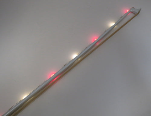Rozanna's Violins Glow Bow Multi Color White Carbon Fiber Violin Bow Rozanna's Violins Violin for sale canada