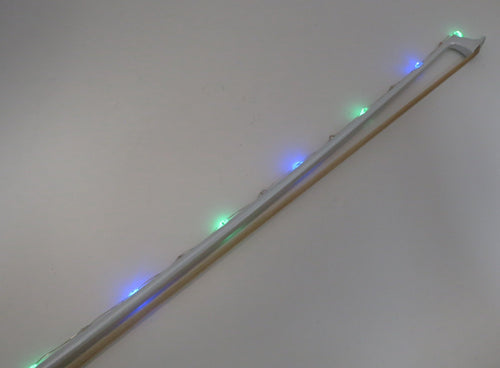 Rozanna's Violins Glow Bow Multi Color White Carbon Fiber Violin Bow Rozanna's Violins Violin for sale canada