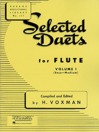 Rubank Selected Duets for Flute Volume 1 Easy-Medium Hal Leonard Corporation Music Books for sale canada