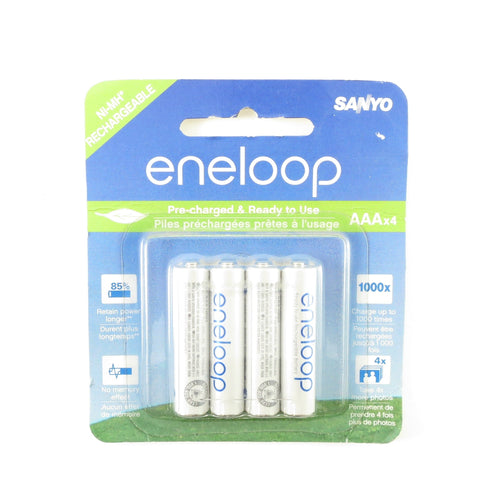 Sanyo Eneloop Battery 4 x AAA type - NiMH ( Rechargeable ) Sanyo Accessories for sale canada