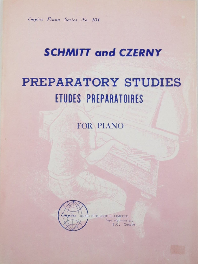 Schmitt and Czerny, Preparatory Studies for Piano Empire Music Publishers Ltd Music Books for sale canada