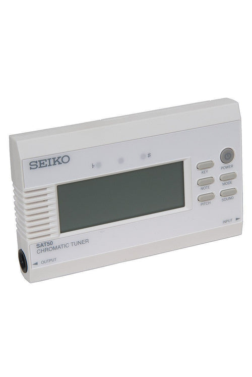 Seiko SAT50 Chromatic Tuner White Seiko Accessories for sale canada