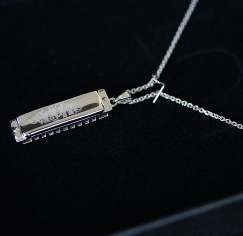 Seydel 1847 Harmonica Necklace (Silver or Gold) Silver Seydel Harmonica Accessories for sale canada