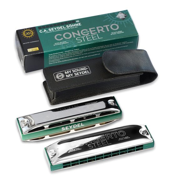 Seydel CONCERTO STEEL Octave Harmonica A Seydel Harmonica for sale canada