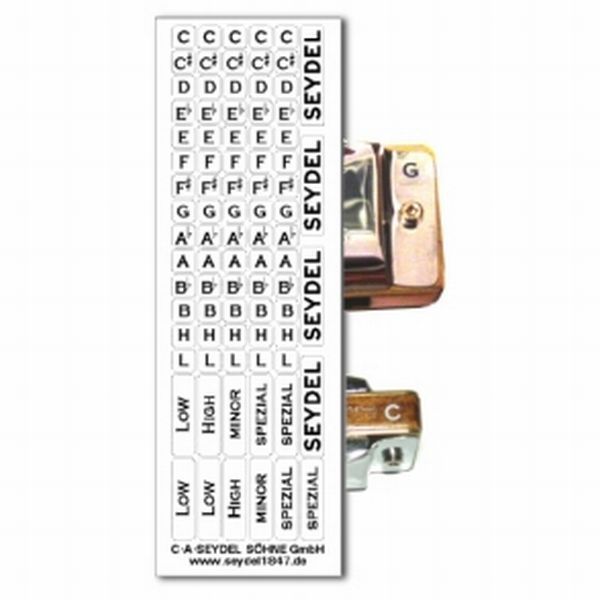 Seydel Keys Sticker Blues black Seydel Harmonica Accessories for sale canada