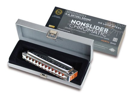 Seydel NONSLIDER Chromatic DE LUXE STEEL Harmonica - Orchestra Tuning Seydel Harmonica for sale canada