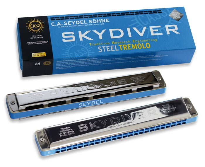 Seydel SKYDIVER STEEL Tremolo Harmonica C Seydel Harmonica for sale canada