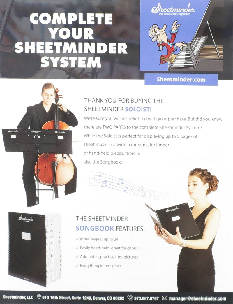 SHEETMINDER SOLOIST 5-PACK Hal Leonard Corporation Music Books for sale canada