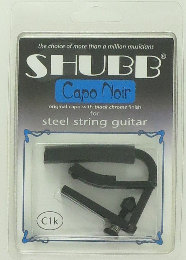 Shubb Capo for Steel String Guitar Black Chrome C1K Shubb Guitar Accessories for sale canada