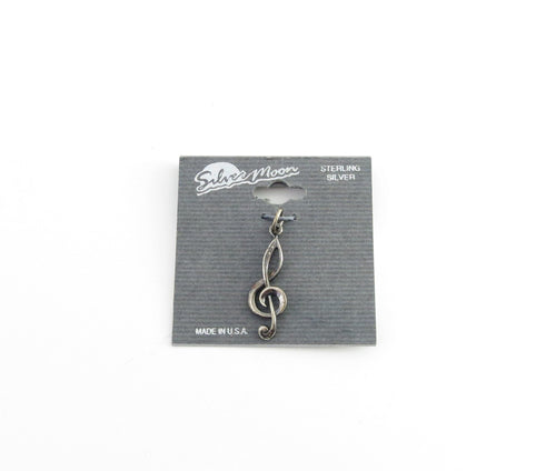 Silver Moon Sterling Silver Treble Clef Pendant Treble Clef Albert Elovitz Inc. Novelty for sale canada