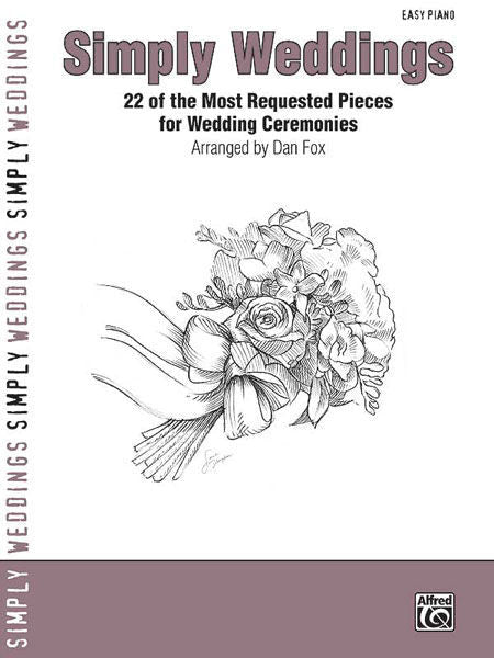 Simply Weddings, Easy Piano Default Alfred Music Publishing Music Books for sale canada