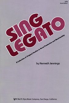 Sing Legato Kenneth Jennings Kjos (Neil A.) Music Co ,U.S. Music Books for sale canada