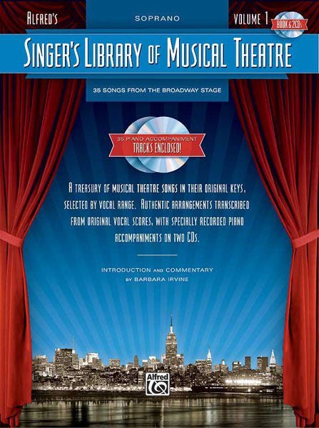 Singer's Library of Musical Theatre, Vol. 1, Book & 2 CDs Default Alfred Music Publishing Music Books for sale canada