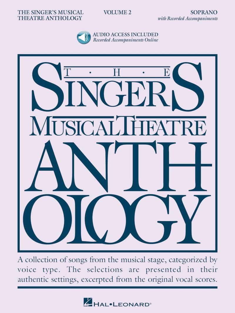 Singer's Musical Theatre Anthology - Volume 2, Soprano, Book with Online Audio Default Hal Leonard Corporation Music Books for sale canada