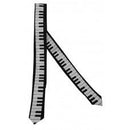 Skinny Tie - Keyboard Black and White Aim Gifts Novelty for sale canada