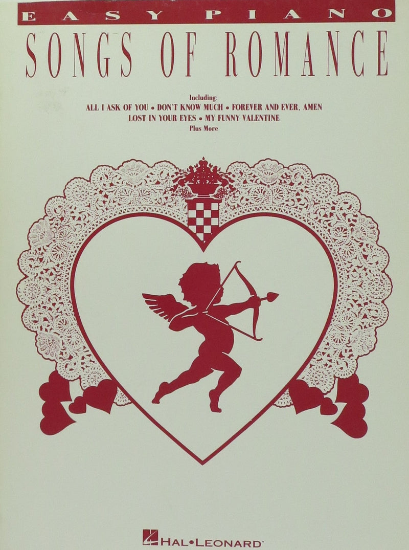 Songs of Romance, Easy Piano Hal Leonard Corporation Music Books for sale canada