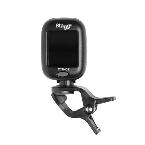 Stagg Black Automatic Chromatic Clip-on Tuner Stagg Music Guitar Accessories for sale canada