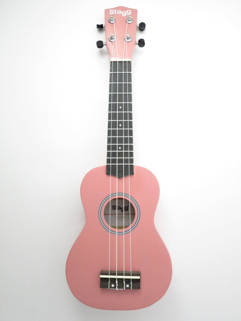 Stagg Soprano Ukulele with Black Nylon Gig Bag PINK Stagg Music Ukulele for sale canada