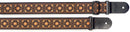 Stagg Woven Nylon Guitar Strap With Flower Pattern 2 Inch/5cm Orange Stagg Music Guitar Accessories for sale canada