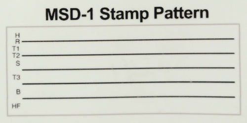 Stamp Drum, 5 line Pattern MSD-1 The Music Stamp Accessories for sale canada