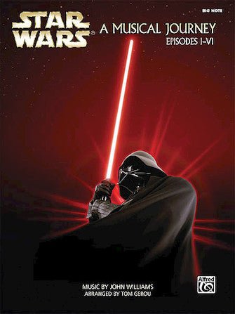 Star Wars® A Musical Journey Episodes I-VI, Big-Note Piano Hal Leonard Corporation Music Books for sale canada