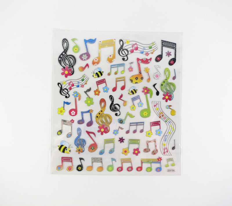 Stickers Music Floral Notes Aim Gifts Stickers for sale canada