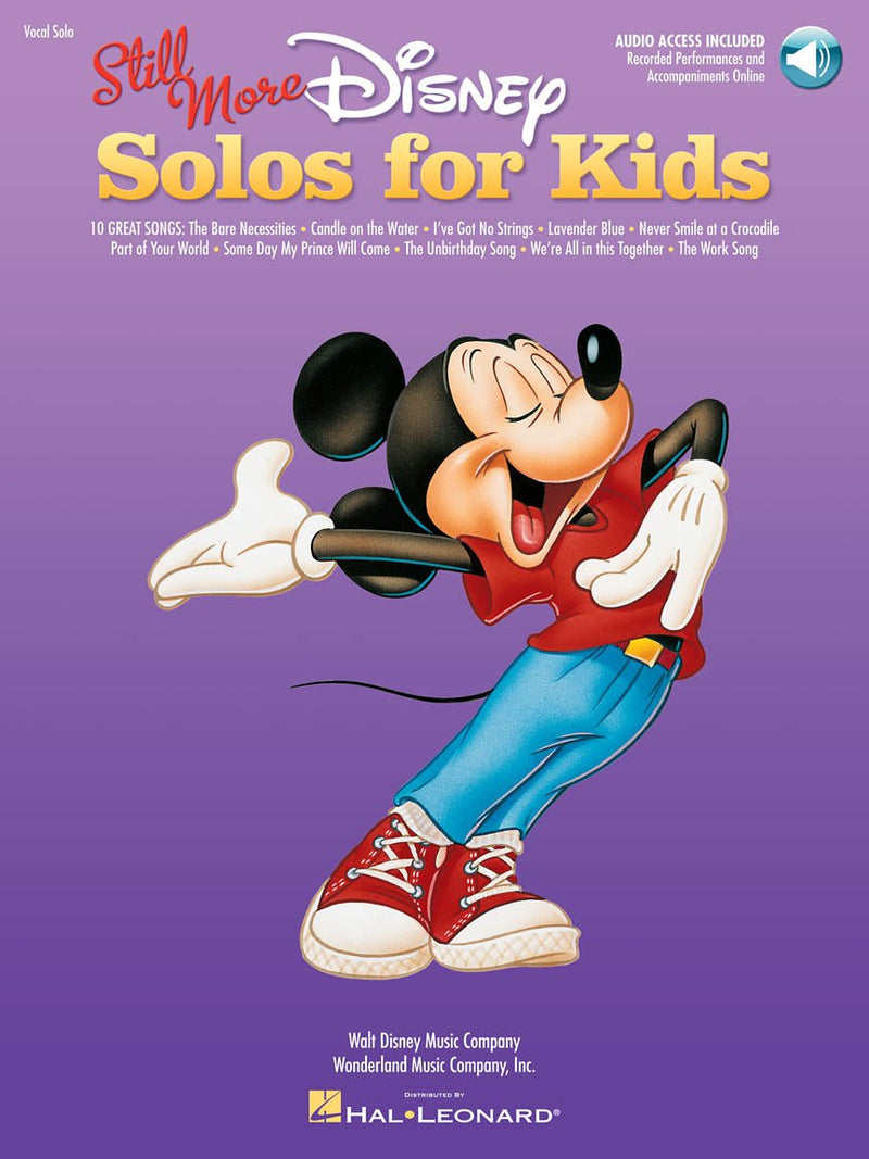 Still More Disney Solos for Kids With Audio Hal Leonard Corporation Music Books for sale canada