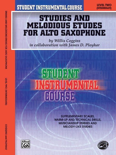 Student Instrumental Course: Studies and Melodious Etudes for Alto Saxophone, Level II Default Alfred Music Publishing Music Books for sale canada