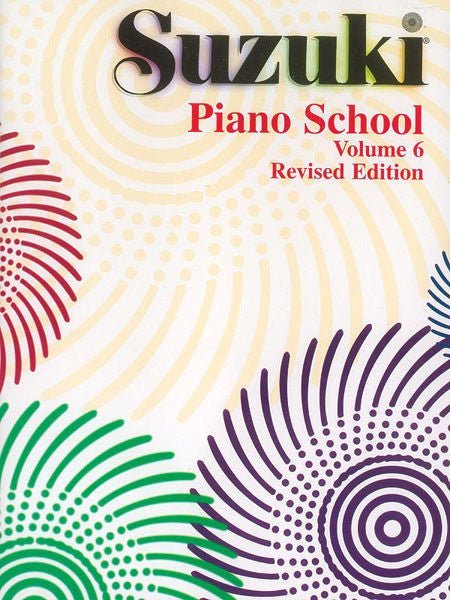 Suzuki Piano School Piano Book, Volume 6 (Revised) Alfred Music Publishing Music Books for sale canada